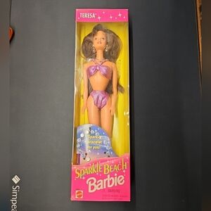 Barbie Sparkle Beach Doll - Pink
